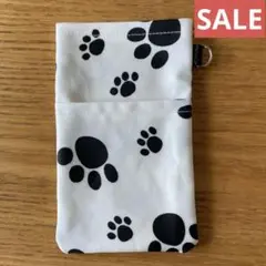 ラミネート　胸用ポケットペンケース　オーガナイザー　犬柄