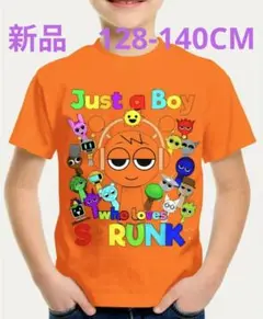 新品　スプランキー　オレンジのキャラクターTシャツ
