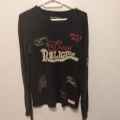 True Religion ブラック 長袖カットソー M