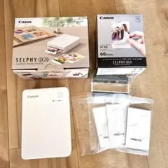 Canon SELPHY QX20 ＋専用用紙34枚・カートリッジ1個
