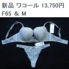 新品1万3千円 ワコール F65ブラ M ソング セット 日本製 インカラット