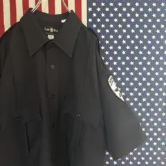 ワークシャツ セキュリティーシャツ XL 袖ワッペン