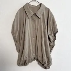 Chou Chou ブラウス　カットソー　M〜L ベージュ　ふんわりシルエット