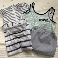 スイムウェア　水着　ラッシュガード　160㎝、S.M 4点セット