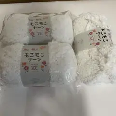 極太もこもこヤーン ホワイト2⽟半