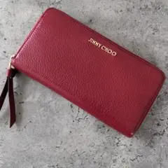 美品☆JIMMY CHOO PIPPA 長財布 ラウンドジップ レザー