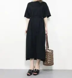 アダムエロペ　サイドＤカンベルト付ワンピース