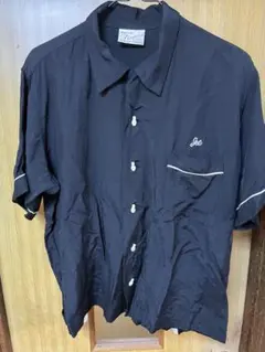 ボーリングシャツ バックプリント有Lサイズ 美品