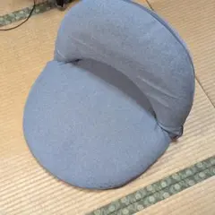 グレー 背もたれ付き 円形座椅子
