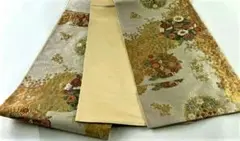 六番 美品 六通 袋帯 正絹 振袖用 礼装用 訪問着 色無地 色留袖