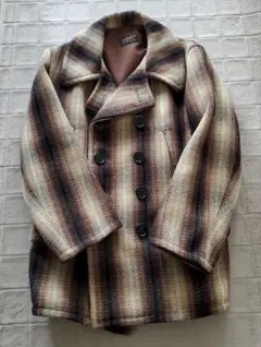 アットラストTimeworn At lastu0026co チェック ウールコート40