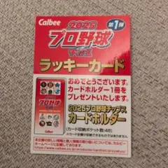 2025 プロ野球チップス ラッキーカード　引換券