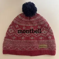 mont-bell ピンク ニット帽 キッズ