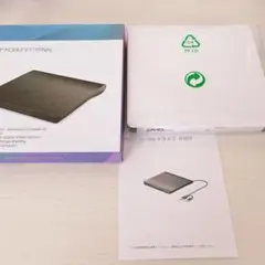 外付けDVDドライブ(ホワイト)