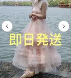 ”Ballerina” blooming tulle dress(pink)