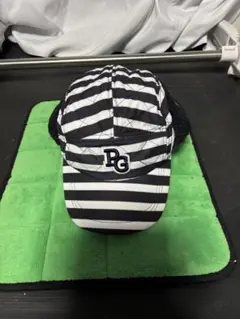 パーリーゲイツ　ストライプ柄キャップ