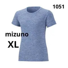 1051 mizuno 吸汗速乾/UVカット ナビドライTシャツ(半袖／杢調)