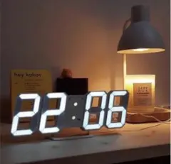 デジタル置時計　LED 壁掛け