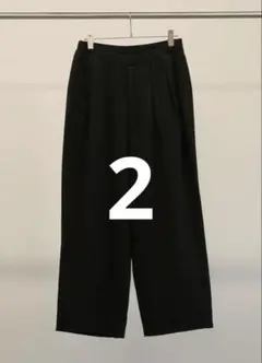25ss 試着のみ　ANCELLM アンセルム　タックスウェットパンツ　ブラック