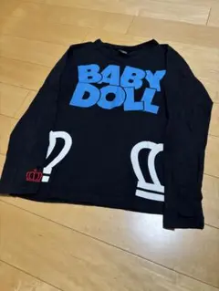 ベビードール　140 ミッキー　ロンＴ　ブラック