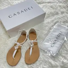 半額以下　新品未使用　カサデイ　サンダル　ベージュ 半額以下 新品未使用 カサデイ サンダル ベージュ - メルカリ