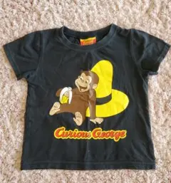 Curious George おさるのジョージ Tシャツ 黒 100センチ