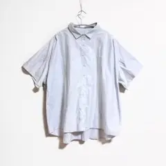 美品 2021【休日と詩】portom21092 ミルクティーブラウス 5分袖