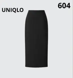 604 UNIQLO ユニクロ クレープジャージーナロースカート