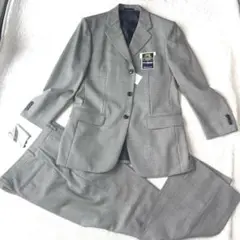 未使用 タグ付き 洋服の青山 グレー 千鳥格子柄 ビジネススーツ ヴィンテージ