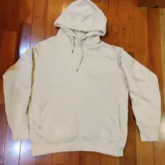 【値下げ】UNIQLO ベージュ フード付きパーカー XL