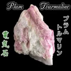 願いを実らせる 魔法の果実 プラムトルマリン 原石 ラフストーン タンブル