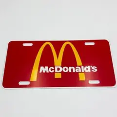 マクドナルド メタル ナンバープレート ビンテージ品