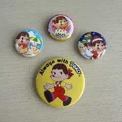 ペコちゃん　缶バッジセット