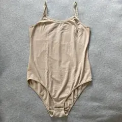 vintage ベージュ　ボディースーツ　ロンパース