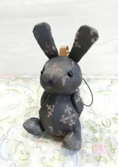 【美品】 ラシット バッグチャーム ストラップ うさぎ ブラウン