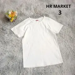 【ハリウッドランチマーケット】半袖Ｔシャツ カットソー (３) 白 シンプル