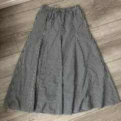 【無印良品】ギンガムチェック フレアスカート