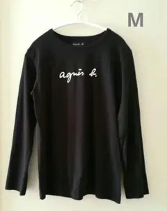 美品【正規品】agnès b.アニエスベーロゴロンＴシャツ 長袖 レディース　M