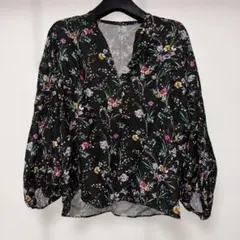 ボールジィ❤︎ボタニカル柄5分丈ブラウス⭐︎超美品！