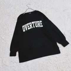 【vandash】　ロゴトレーナー　（Ｌ）　ビッグシルエット　裏起毛　黒　長袖