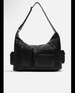 ZARA 多機能ポケット付きショルダーバッグ