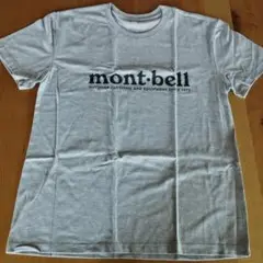 新品 mont-bell デザインTシャツ グレーM