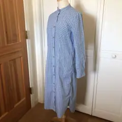 チェックがさわやかなロングシャツ