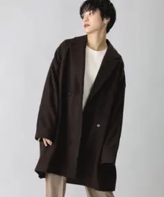 美品　BASIS BROEK EGG WOOL DOUBLE COAT Lサイズ BASISBROEK (バージズブルック) EGG / #MEN