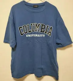 D's GARMENT COLUMBIA 刺繍カレッジ ロゴT シャツ XL