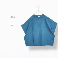 【moca】　美品　シアー　ドルマンカットソー　透け感　アイレット　体型カバー