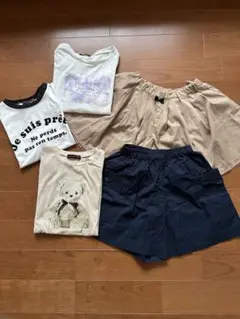 ラブトキほか Tシャツ&キュロット５着セット