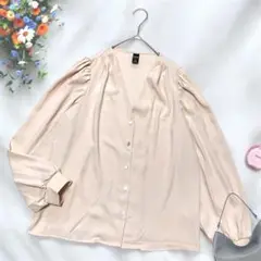 《Dazy》 ビッグシルエットサマーカーディガン ピンクベージュ オーバーサイズ