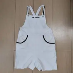 COMME CA DU MODE　オーバーオール　ロンパース　白　サイズ90cm