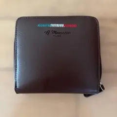 y.meanarra ブラウン二つ折り財布